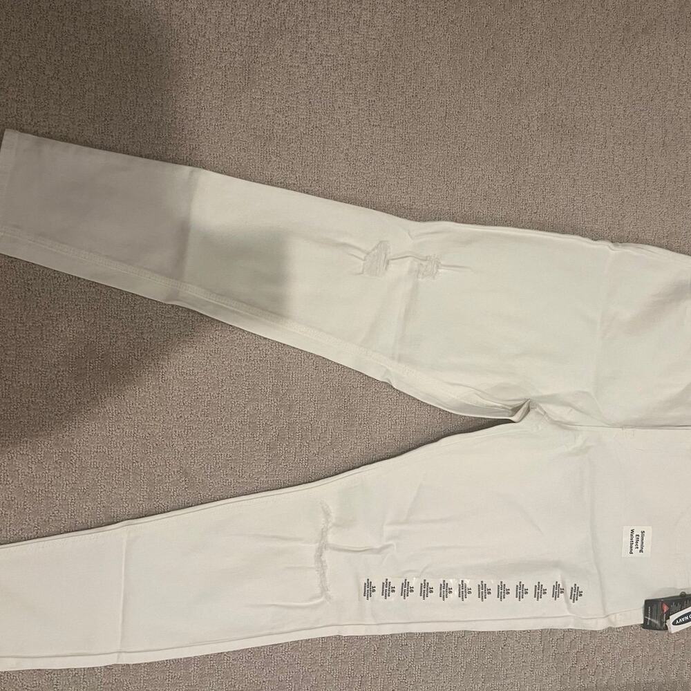 Old Navy Rockstar super skinny white jeggings size 16 NWT